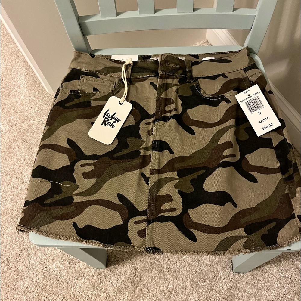 Indigo Rein camouflage skirt